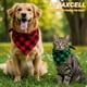 thumbnail image 5 of Uxcell Bandana para Perro, 24 x 17 in Pañuelo para Gato con Estampado de Cuadros de Búfalo, Accesorios de Pañuelo Triangular Ajustable Lavable, (Rosa), para Mascotas Pequeñas, Medianas, Grandes, 5 of 7