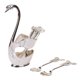 thumbnail image 5 of Elegante Soporte Para Cuchara De Cisne, Juego De Cucharas, Vajilla, Comedor, Pastel, Postre, Decoración, Plata, 5 of 5
