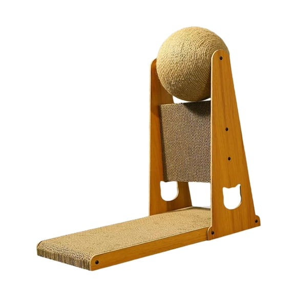 Gato Scratcher Toy Scratching Board Ejercicio Sofá Muebles Protector Pet Toy Scratcher Mat Juguete interactivo para mascotas para gatos pequeños, medi 50x25x47cm con Pad