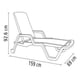 thumbnail image 5 of Camastro Reclinable Plegable Reyplast Cabo Blanco Resina con Apoyabrazos, 5 of 5