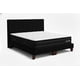 thumbnail image 3 of Cama 2 Plazas Completa Negro | Base Europea + Colchón Excellense Plus 25CM + Respaldo Tapizado, 3 of 7