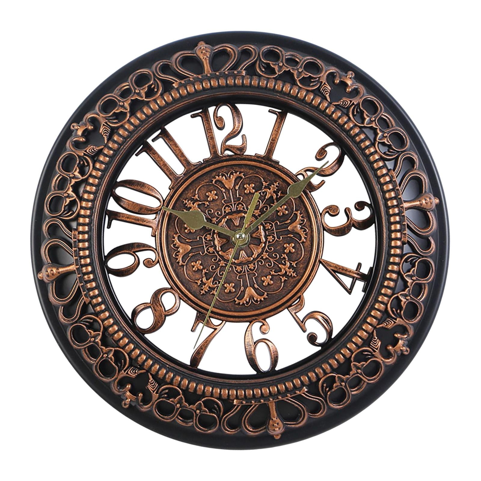 Magideal - Relojes De Pared Creativos, Reloj Redondo Colgante Que No Hace Tictac, Funciona Con Para Cocina, Aula, Dormitorio, Decoración De Oficina