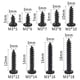 thumbnail image 4 of 450 tornillos autorroscantes Phillips M3, tornillos autorroscantes negros de cabeza avellanada, tornillos de cabeza redonda de acero al carbono para plástico, madera y metal (9 tamaños), 4 of 7
