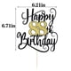 thumbnail image 2 of Decoración para pastel Happy 88th Birthday Ruscalin, 2 of 7