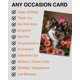 thumbnail image 4 of Tarjeta de felicitación Pet Party Delights Pomsky con flores, 15 x 7 pulgadas, 4 of 8