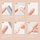 thumbnail image 5 of 24 uñas postizas francesas de ataúd color nude mediano con mariposa negra y pestañas adhesivas, limas de bailarina., 5 of 7