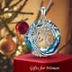thumbnail image 2 of Collar HESHPAWS Tree of Life con Inicial A-Z Azul, 2 of 3