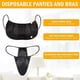 thumbnail image 2 of 50pcs Disposable Bras And Panties Women Disposable Underwear Spa Bikini Thong Panties Sunless Spray Tan Top Underwear, 2 of 2