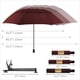 thumbnail image 2 of Paraguas de golf HOBVO UPF 50+ con pinza ajustable, color vino, 110 cm, 2 of 8