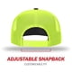 thumbnail image 4 of Gorra de béisbol R RICHARDSON 511 Flatbill Snapback negra neón, 4 of 7