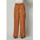 thumbnail image 1 of Pantalones Anchos de Satén con Bolsillos Cargo, 1 of 5