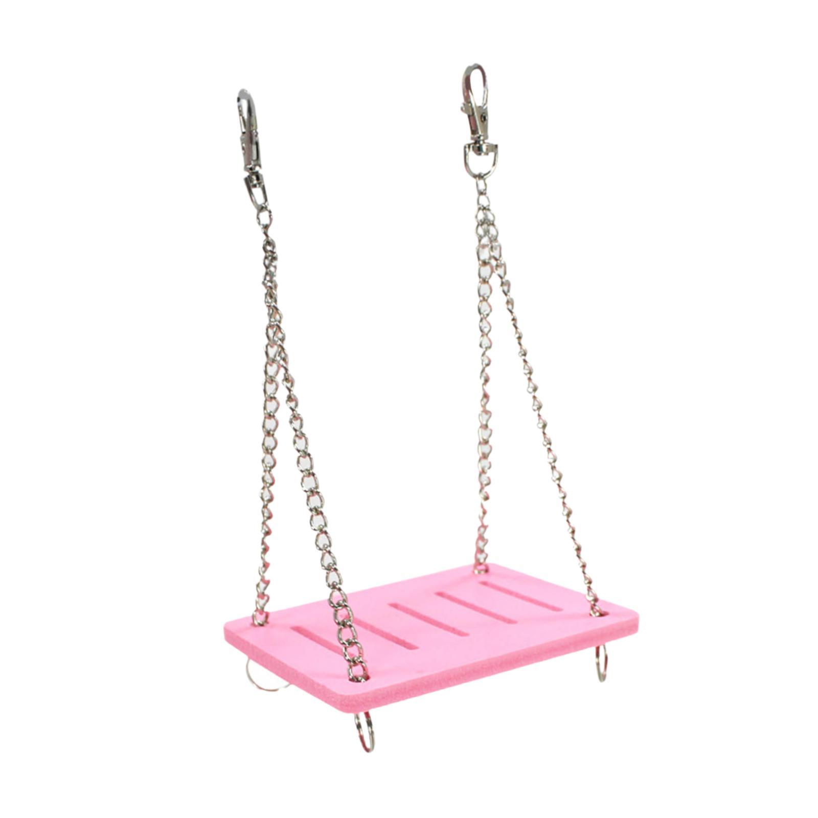 Magideal - Accesorios Colgantes Para Mascotas De Hámster Decoración Estable Hamaca Hamaca Ejercicio Molar Molar Postón Colgante Para Pinzones Páreos Para Pájaros Rosa