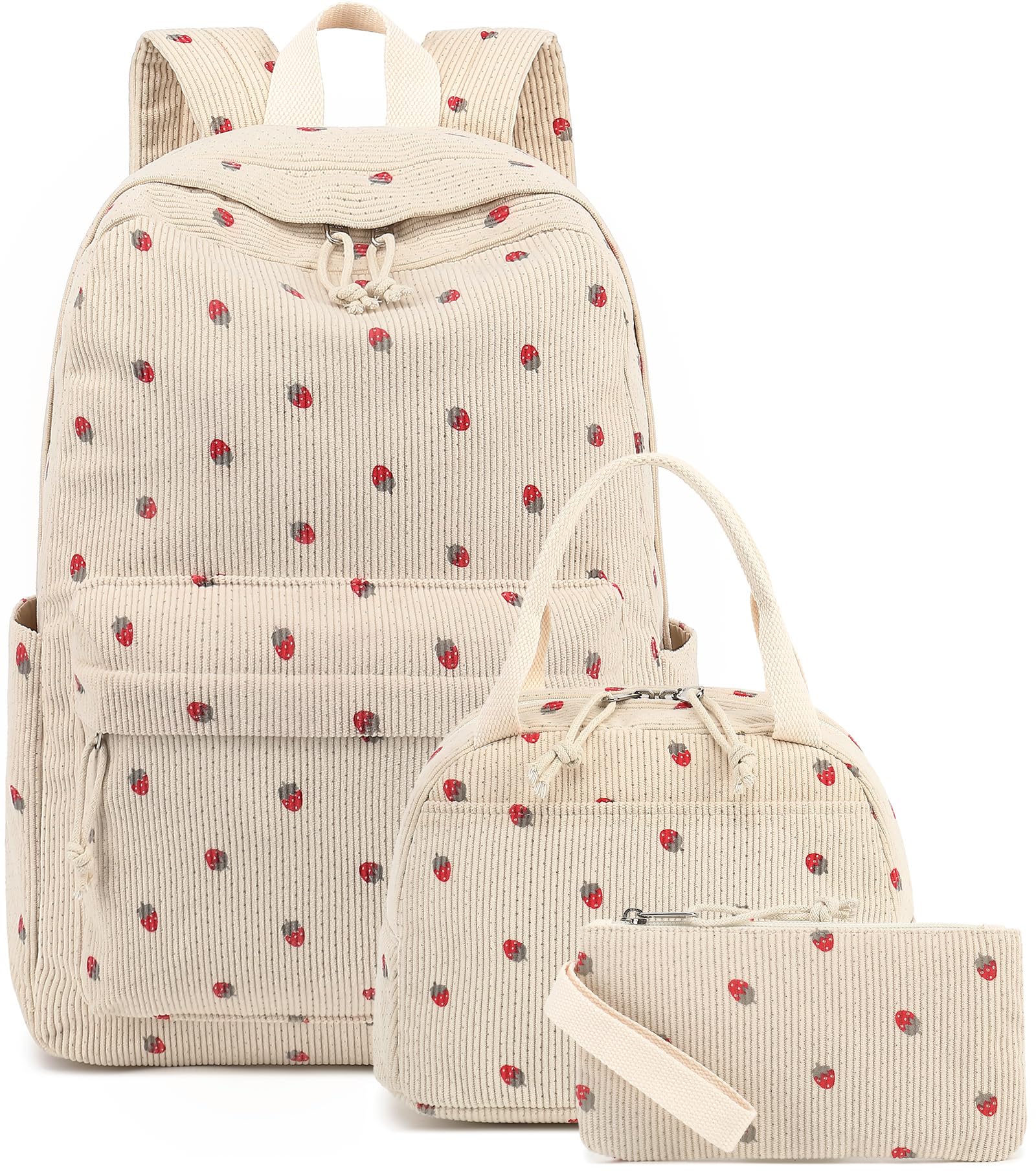 Mochila Bluboon School Para Adolescentes, Niñas Y Niños Con Lonchera Y Bolsa Para Lápices