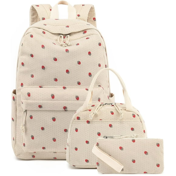Mochila Bluboon School para adolescentes, niñas y niños con lonchera y bolsa para lápices