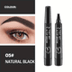 thumbnail image 1 of 4 Split Tip Water Eyebrow Pencil, Long Lasting Waterproof, Simulated Natural Vivid Eyebrow , Clear Texture, No Decolorize Eyebrow Pen, 1 of 3