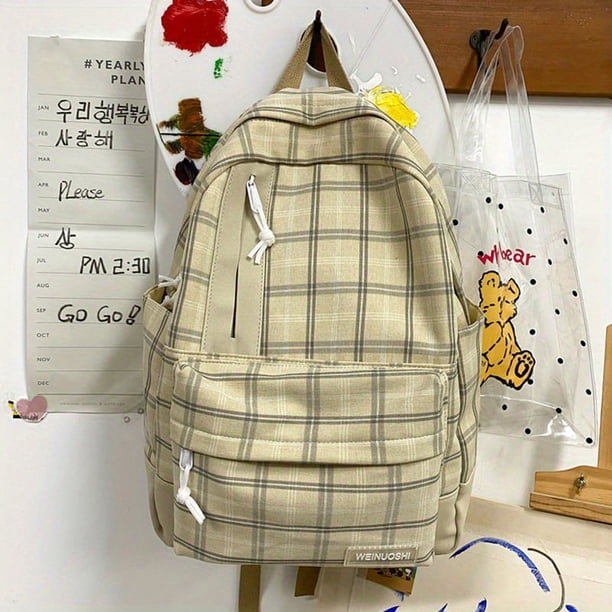 Unleash Your Style with Our Korean Version High School Student Backpack - Simple, Casual, and Fashionable for Both Genders!