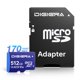thumbnail image 1 of Tarjeta microSD DIGIERA 512 GB UHS‑I U3 V30 A2 170 MB/s, 1 of 8