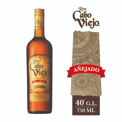 Ron Dorado 40° Botella 750 Cc Cabo Viejo