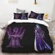 thumbnail image 1 of Duvet Cover Saint Seiya Black Background Purple Style Soft and Comfortable Children Teenagers Birthday Gift Room Decoration Bed Sheets, 1 of 5