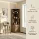 thumbnail image 2 of Mueble De Bar Esquinero Multifuncional 180x47x47cm Marrón Oscuro, 2 of 7