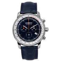 Zeppelin - Reloj Cronógrafo Quartz Para Hombre Lz 14 Marine Correa De Cuero Dial Azul 88883