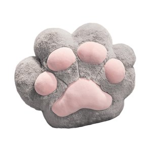 Bothyi - Manta De Almohada Con Forma De Pata De Gato, Bonito Regalo, Juego De Almohada Para La Siesta Para Dormitorio, Hogar, Avión, Gris