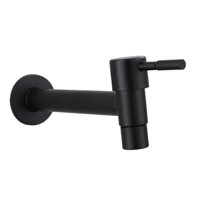 Magideal - Grifos De Agua, Grifo De Baño, Grifo Mezclador De Ducha De Baño De Acero Inoxidable, Grifos De Fregadero De Cocina Para Baño, Balcón, Bañera , Negro Negro Y Largo