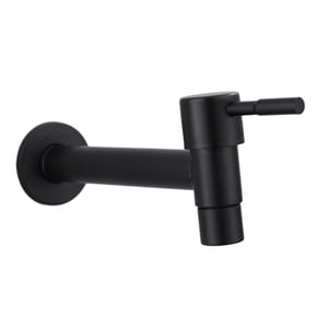Magideal - Grifos De Agua, Grifo De Baño, Grifo Mezclador De Ducha De Baño De Acero Inoxidable, Grifos De Fregadero De Cocina Para Baño, Balcón, Bañera , Negro Negro Y Largo
