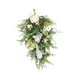 thumbnail image 3 of Swag Floral De Jacinto De Rosa Blanca Artificial Hecho A Mano Para Decoración De Ventanas De Boda, 3 of 5
