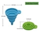 thumbnail image 3 of Embudo de Silicona KongNai 4 Pzas Plegable, 2 Grandes y 2 Pequeños, 3 of 3