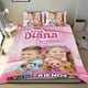 thumbnail image 1 of Amor Diana Conjunto de sábanas temático, trío de piezas, cómodo y amigable con la piel, diseño único, regalo de decoración para el hogar para familiares, amigos y fans, 90 cm * 190 cm, 1 of 6