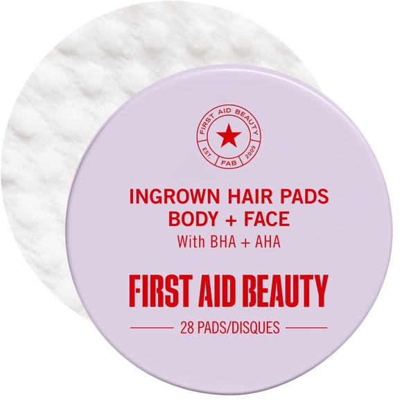 Pads para vellos encarnados First Aid Beauty BHA AHA 28 unidades