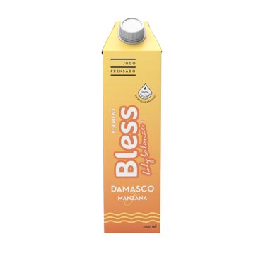 Jugo Element Bless Damasco Manzana Caja, 1 L