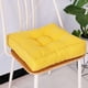 thumbnail image 1 of Xiao Hua Cojín de Silla de Algodón y Lino Amarillo -1 Pieza, Cojín de Asiento Cuadrado Sólido de 17.72 X 17.72 X 3.54 Pulgadas, Cojín de Silla de Oficina con Relleno de Algodón, Decoración, 1 of 4