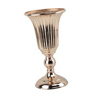 Magideal - Cineraria Cineraria Cineraria De Jarrón De Oro Decorativa, Jarrones De Oro Para De , Jarrón De Metal Para Decoración Para Hogar, Bodas, Fiestas, Arreglos Florales Altura 27Cm