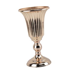 Magideal - Cineraria Cineraria Cineraria De Jarrón De Oro Decorativa, Jarrones De Oro Para De , Jarrón De Metal Para Decoración Para Hogar, Bodas, Fiestas, Arreglos Florales Altura 27Cm