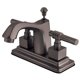 thumbnail image 1 of Grifo para lavabo Kingston Brass Milano KS8649QL 10 cm níquel cepillado y latón pulido, 1 of 2