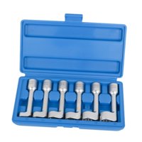 Magideal - 6 Piezas Tipo L Extracción De Inyectores De Combustible Línea De Combustible Juego De Llaves De Tubo Automotriz Resistente Alta Confiabilidad 12/14/16