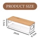 thumbnail image 5 of Contenedores apilables con tapa de bambú - Cesta organizadora para encimera de cocina para frutas, verduras y hortalizas (cebolla, patata) - Contenedores acrílicos con frente abierto para organizar, 5 of 5