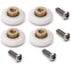 thumbnail image 1 of Paquete de 4 rodillos de repuesto para mampara de ducha corrediza con tornillos M4 de 19 mm de diámetro., 1 of 5