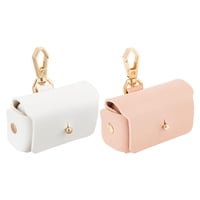 Xusx111 - Caja De Almacenamiento De Anillo De Pareja De 2 Piezas Para La Propuesta De La Ceremonia De Compromiso De La Fiesta Bolsa De Almacenamiento De Anillo De Cuero Creativa Anti Pérdida De Anillo