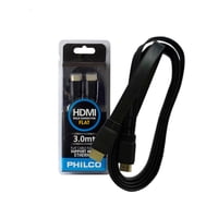 Philco - Cable Hdmi Hd 4K 3Mts Tipo Flat Negro