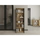 thumbnail image 2 of Mueble Biblioteca Con 5 Repisas 180,6x63x26,6 Cm Café Claro Y Negro, 2 of 3