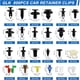thumbnail image 2 of Juego de Clips Retenedores GLK de 835 Piezas Universal de Nylon, 2 of 3