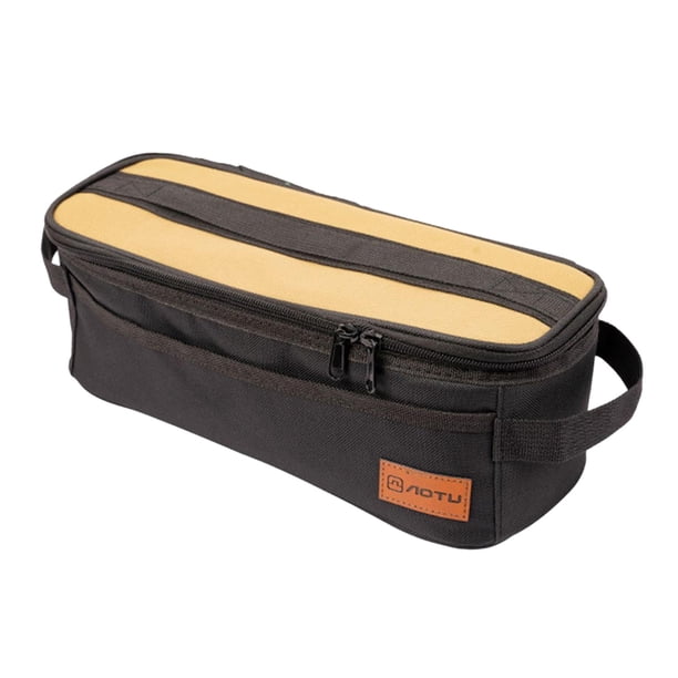 Viajes Camping Utensilios de cocina Organizador Bolso al aire libre Fácil de limpiar y almacenar Resistente al desgaste Amplia aplicación Dentro de lo Negro