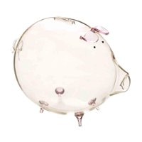 Magideal - Hucha De Cristal Transparente Para El Día De San Valentín, 7X4,7 Pulgadas, Bonito Tarro Para Ahorrar Dinero, Regalo De Cumpleaños Para Niños, Elegante Rosa