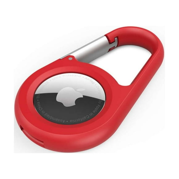 Secure Holder con mosquetón para AirTag Rojo
