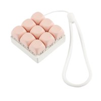 Bothyi - Juguete Antiestrés Con Teclado, Divertido Y Resistente, Accesorio Portátil Para Amantes, Abalorio Para Teléfono, Color Rosa