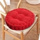 thumbnail image 1 of Xiao Hua Cojín Redondo de 18 Pulgadas de Grosor color Sólido Cojín de Doble Cara Suave Cocina, Hogar, Oficina, Jardín, Cojín para Silla de Comedor Taburete Redondo (Rojo), 1 Pieza, 1 of 4
