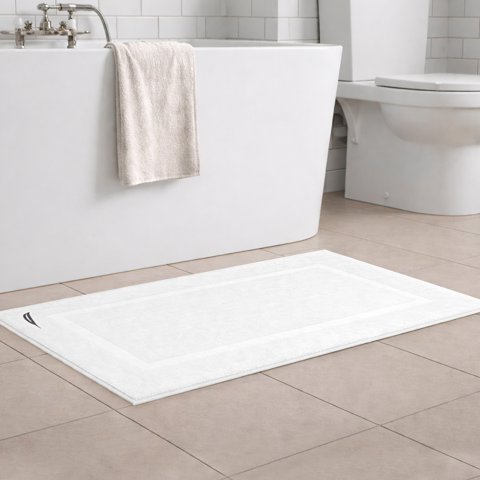 Toalla De Piso Signature Nautica Home 100% Algodón 45X76Cm Blanca